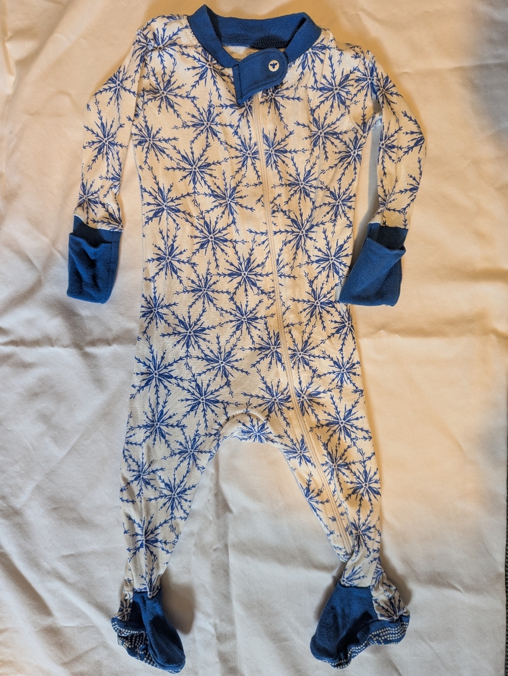Burt's Bees Baby Snowflake Footed Pajama